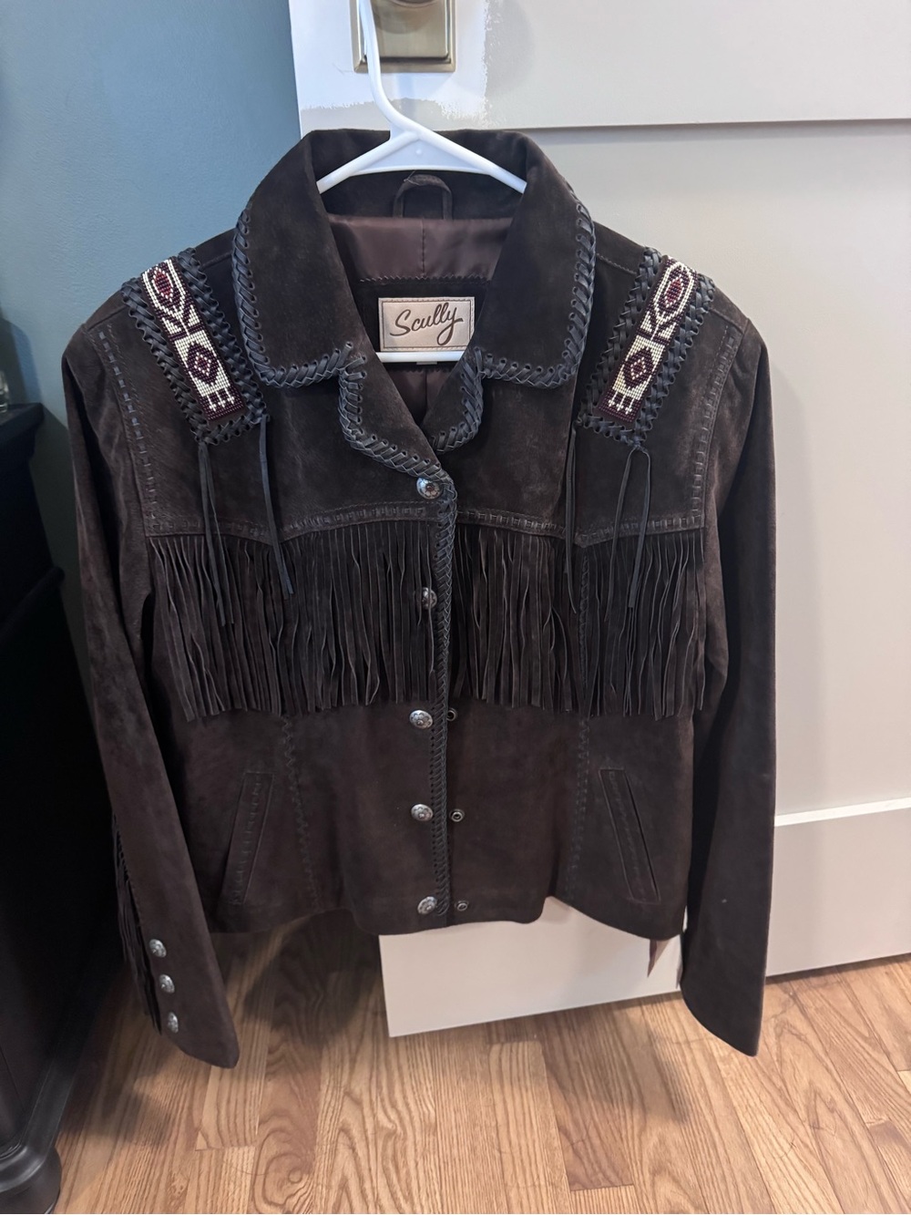 Scully Women’s Suede Beaded Fringe Jacket
